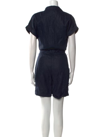 Saint James Linen V-Neck Romper