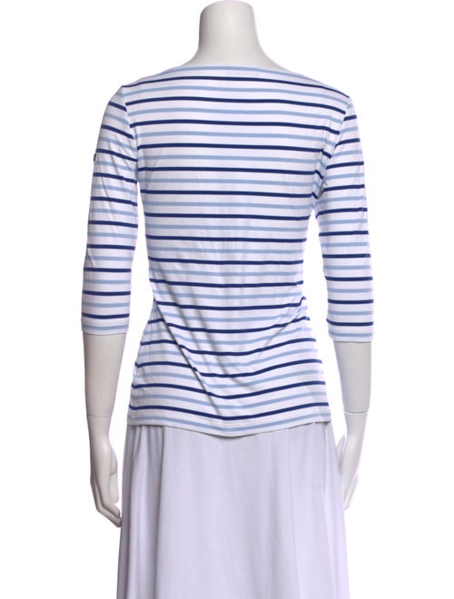 Saint James Striped Bateau Neckline T-Shirt