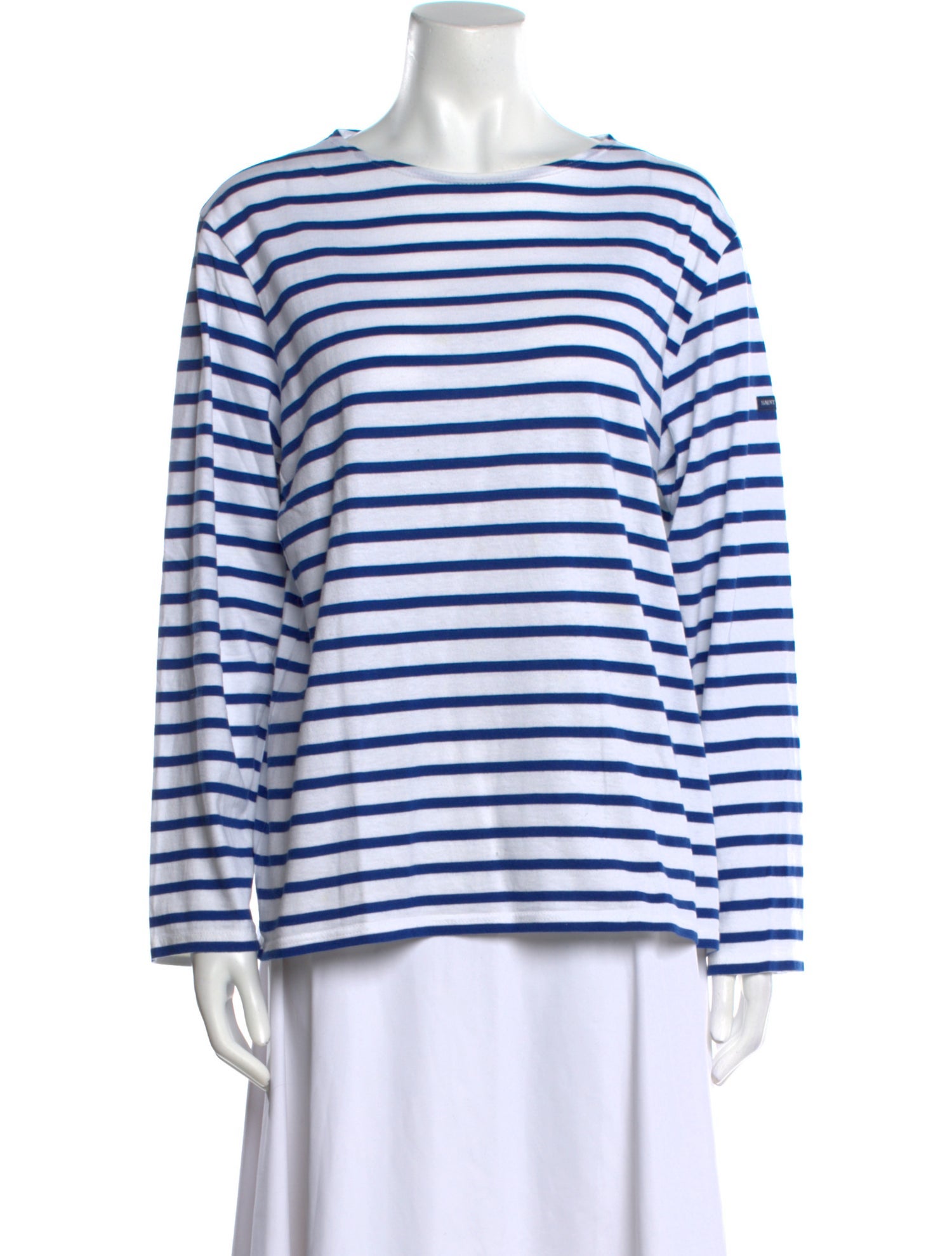 Saint James Striped Crew Neck Top