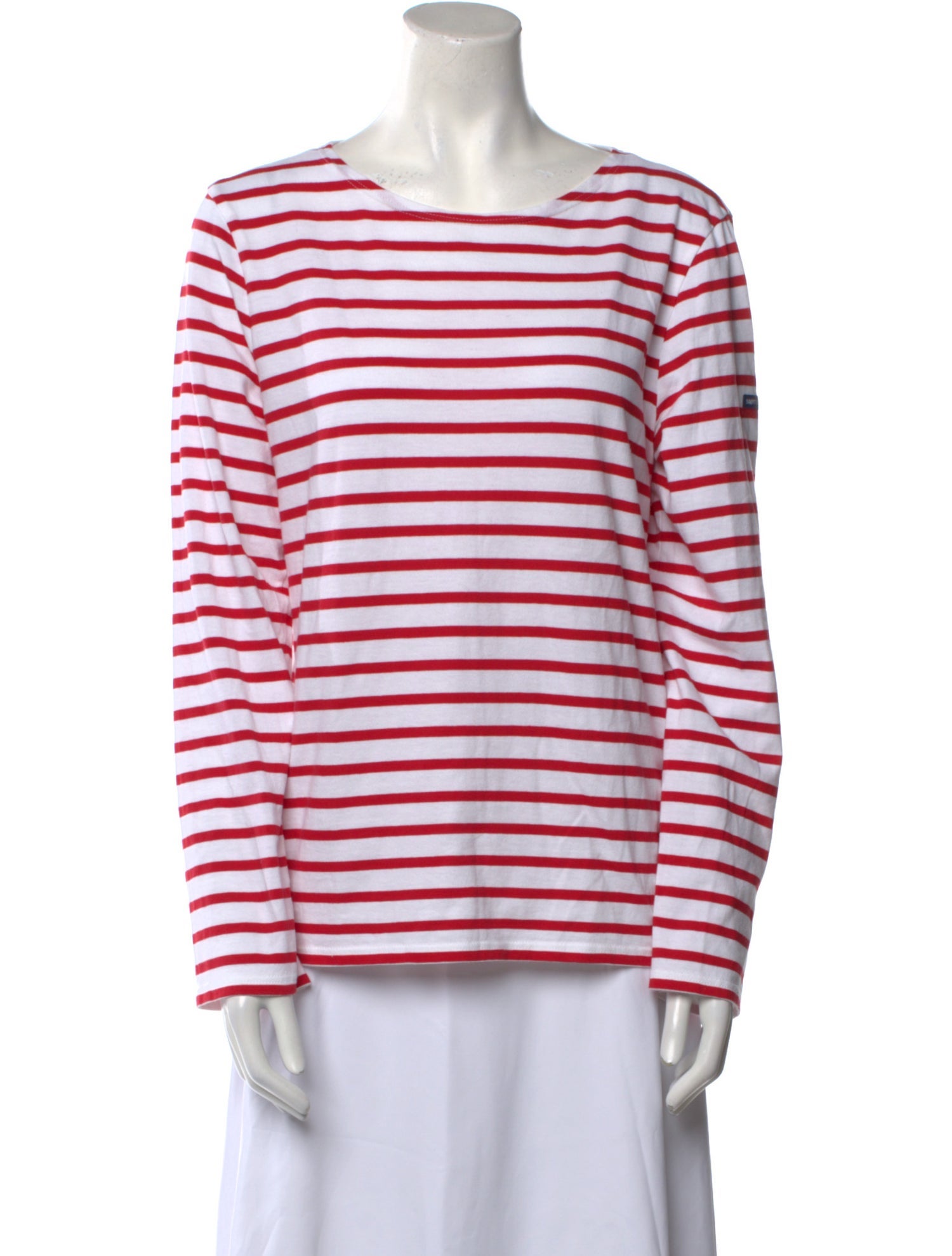 Saint James Striped Scoop Neck T-Shirt