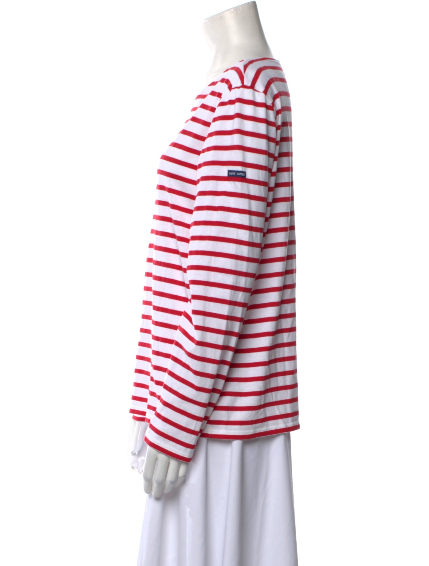 Saint James Striped Scoop Neck T-Shirt