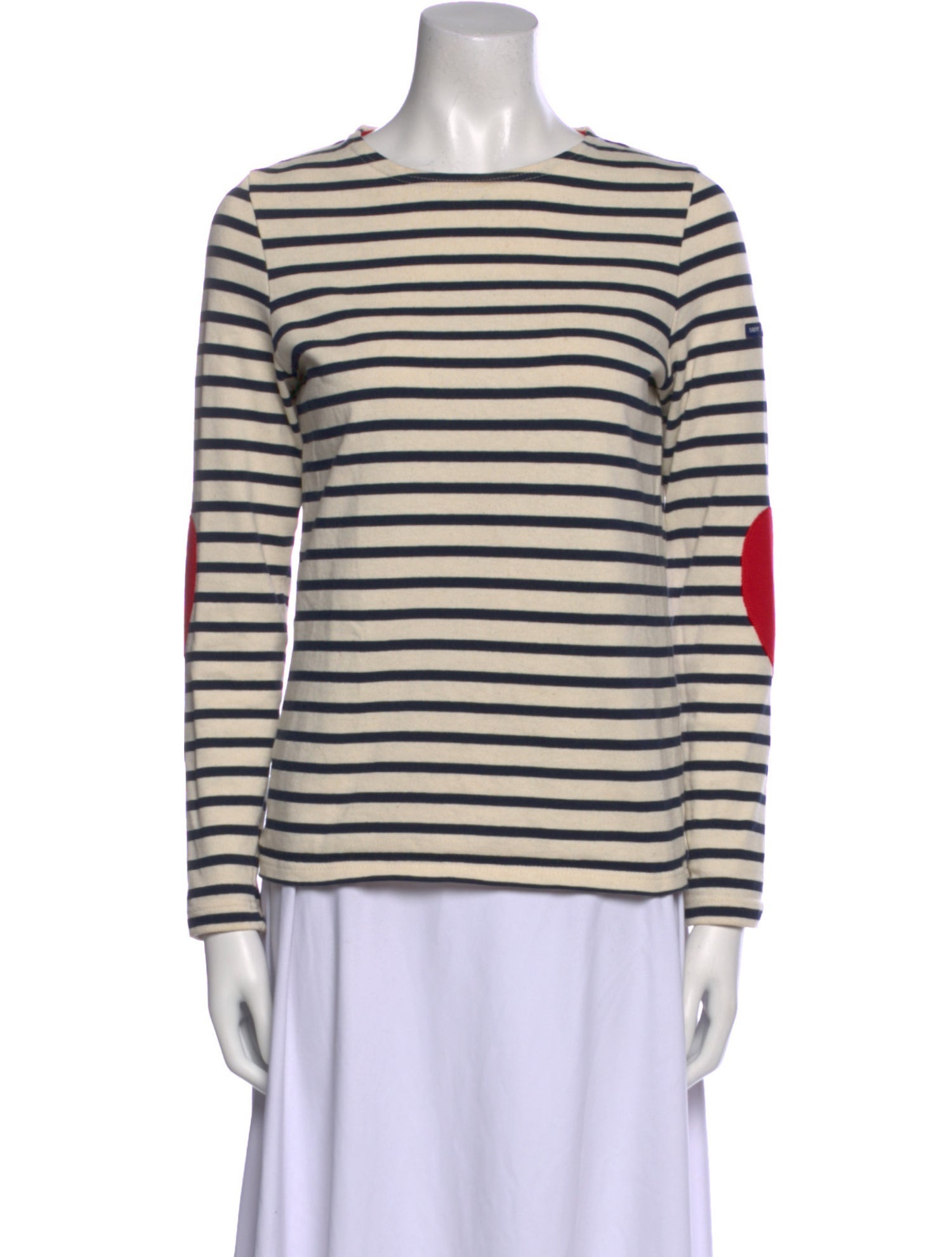 Saint James Striped Crew Neck Top