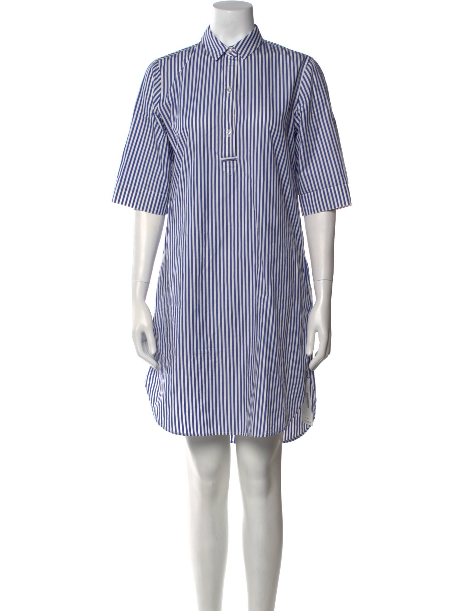 Saint James Striped Knee-Length Dress