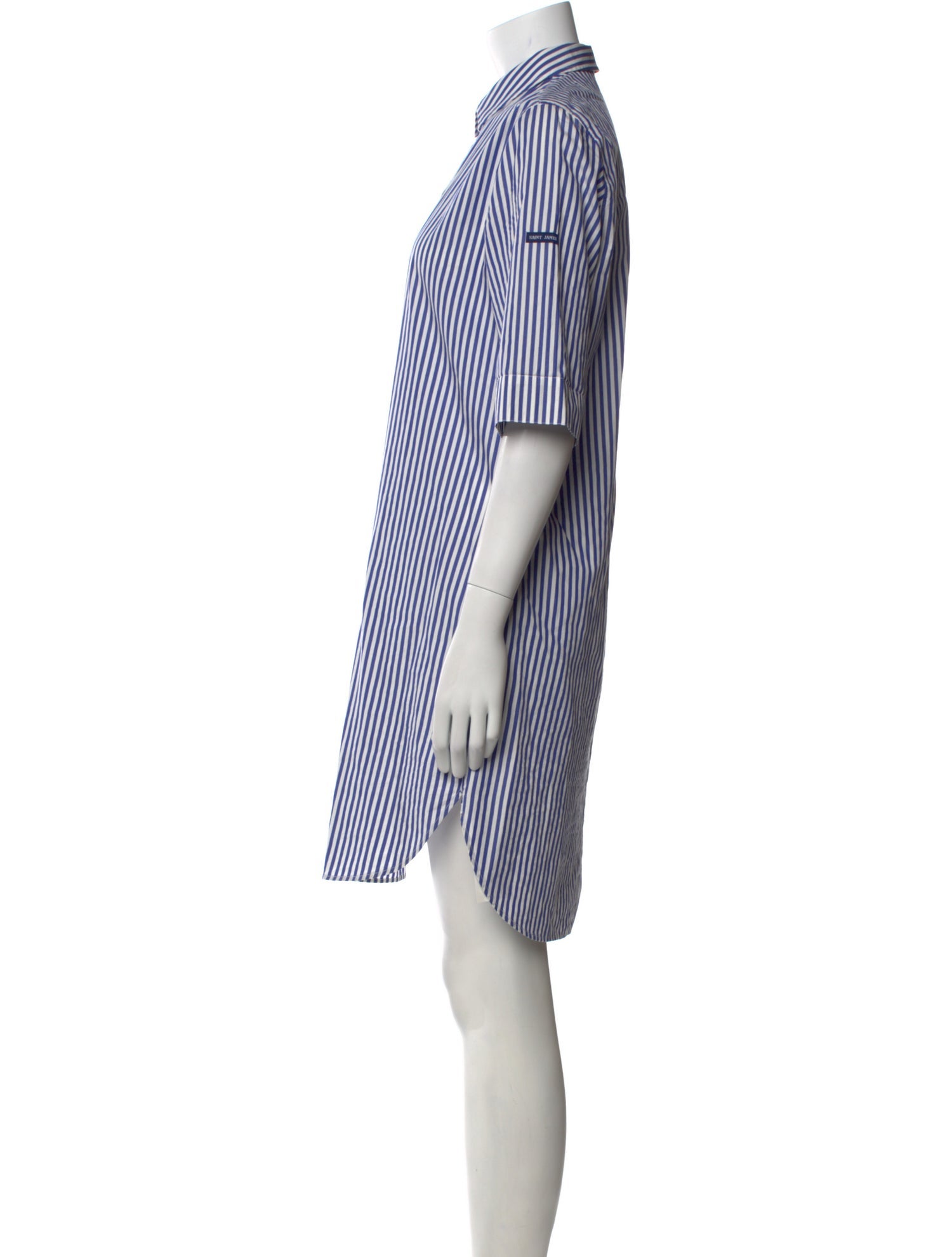Saint James Striped Knee-Length Dress