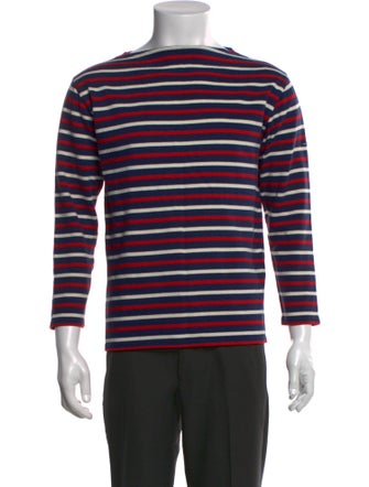 Saint James Striped Crew Neck Pullover