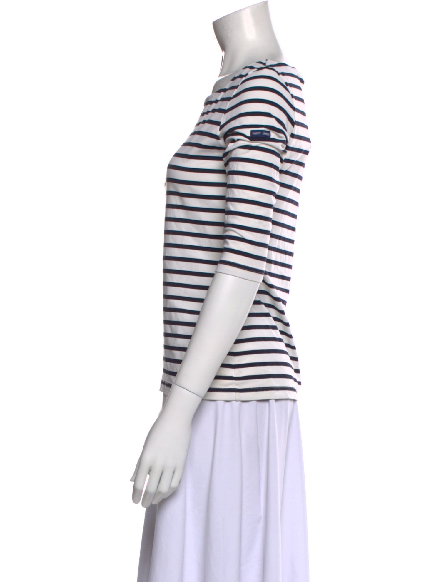Saint James Striped Scoop Neck T-Shirt w/ Tags