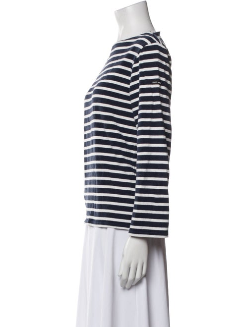 Saint James Striped Bateau Neckline Top