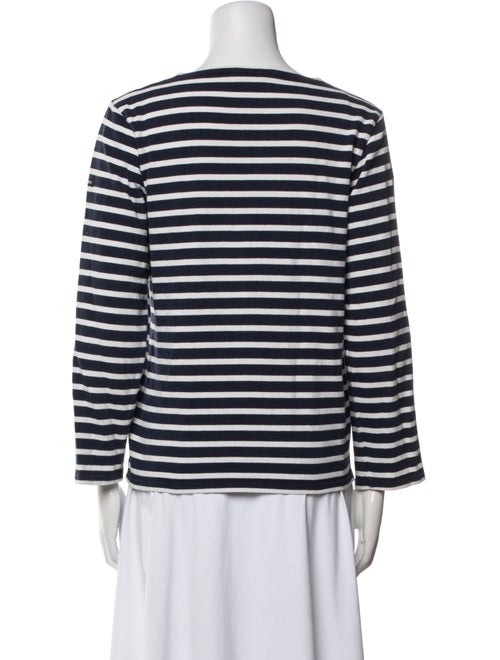 Saint James Striped Bateau Neckline Top