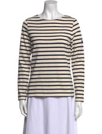 Saint James Striped Crew Neck Top