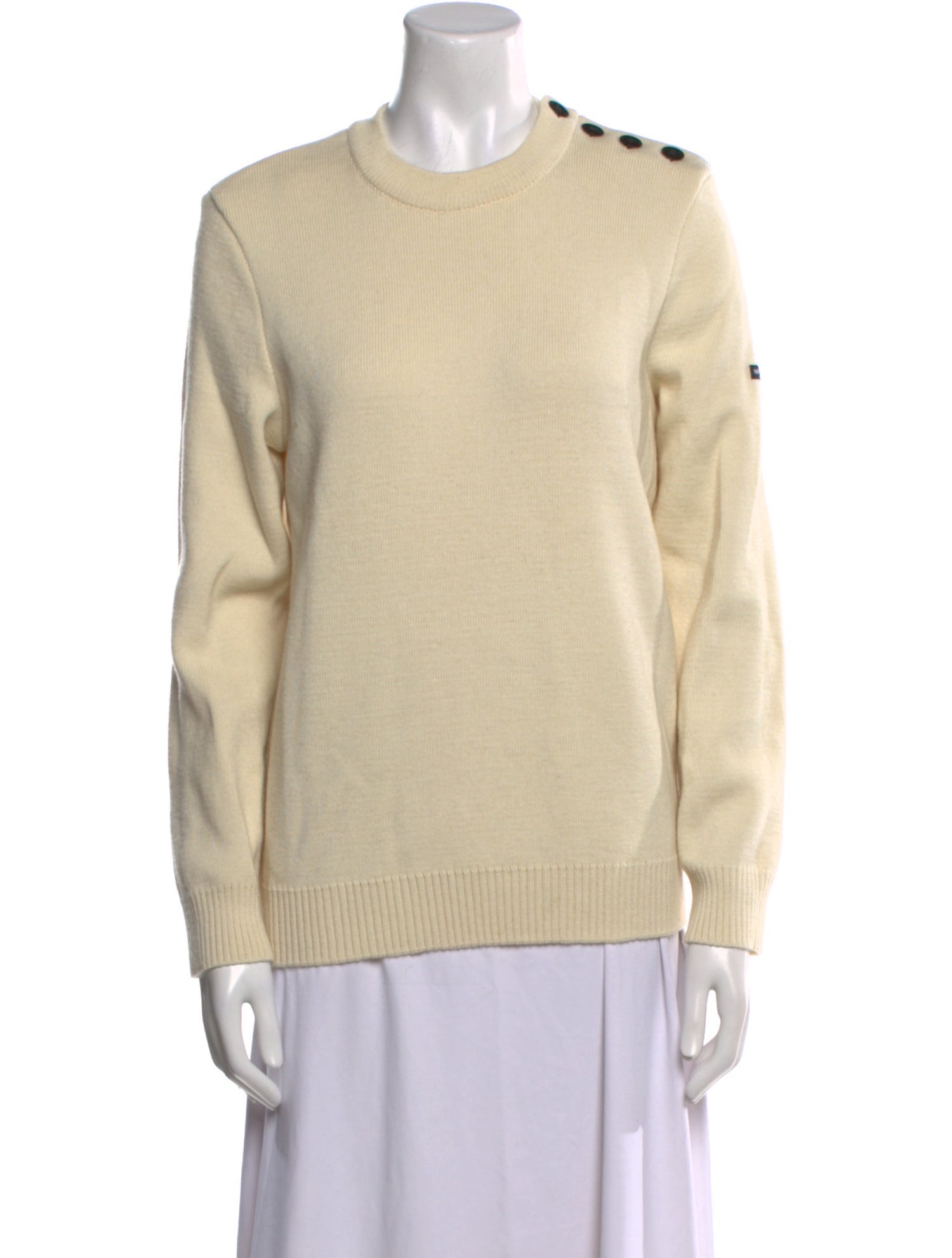 Saint James Virgin Wool Crew Neck Sweater