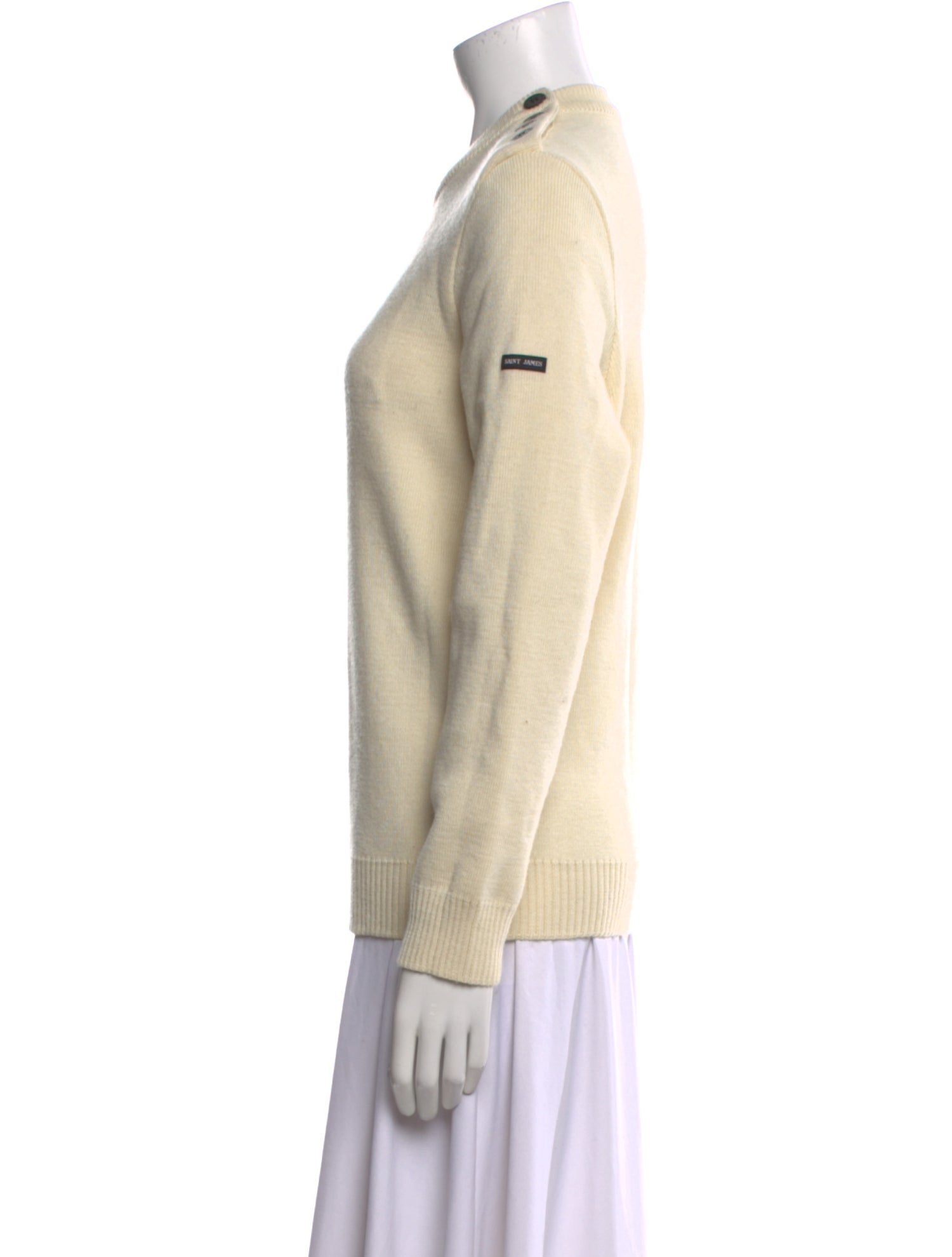 Saint James Virgin Wool Crew Neck Sweater