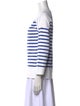 Saint James Striped Bateau Neckline Top