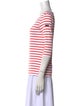 Saint James Striped Bateau Neckline T-Shirt