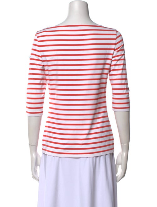 Saint James Striped Bateau Neckline T-Shirt