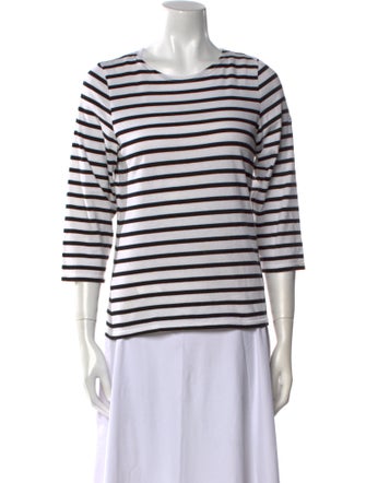 Saint James Striped Crew Neck Top