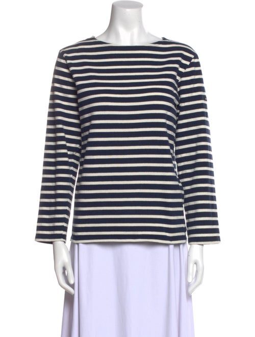 Saint James Striped Bateau Neckline Top