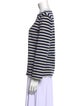 Saint James Striped Bateau Neckline Top