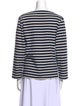 Saint James Striped Bateau Neckline Top