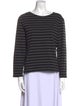 Saint James Striped Bateau Neckline Top