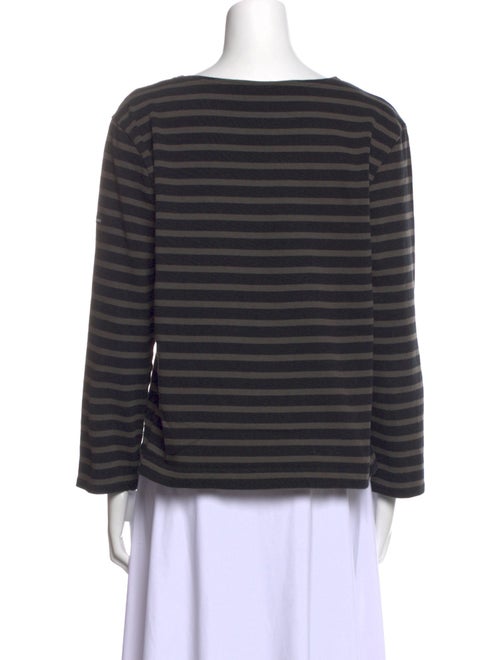 Saint James Striped Bateau Neckline Top