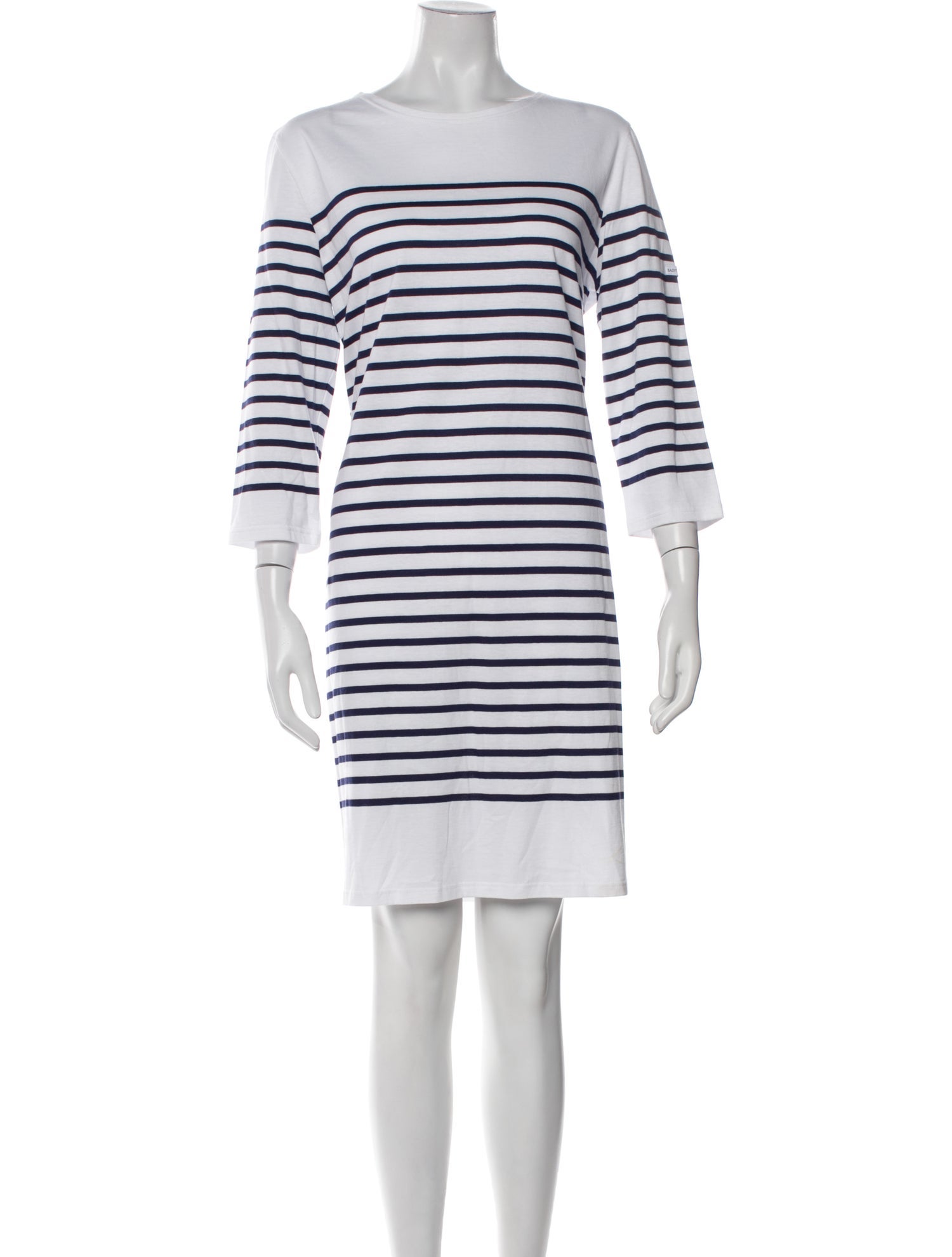 Saint James Striped Knee-Length Dress