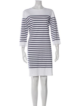 Saint James Striped Knee-Length Dress