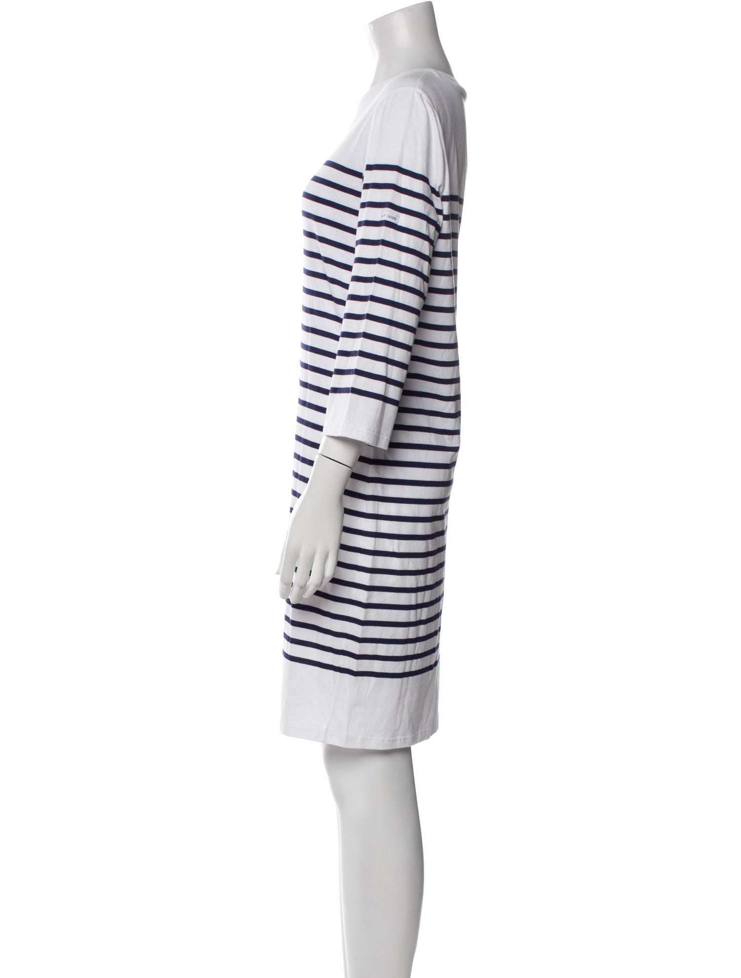Saint James Striped Knee-Length Dress