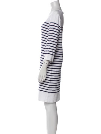 Saint James Striped Knee-Length Dress