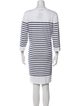 Saint James Striped Knee-Length Dress