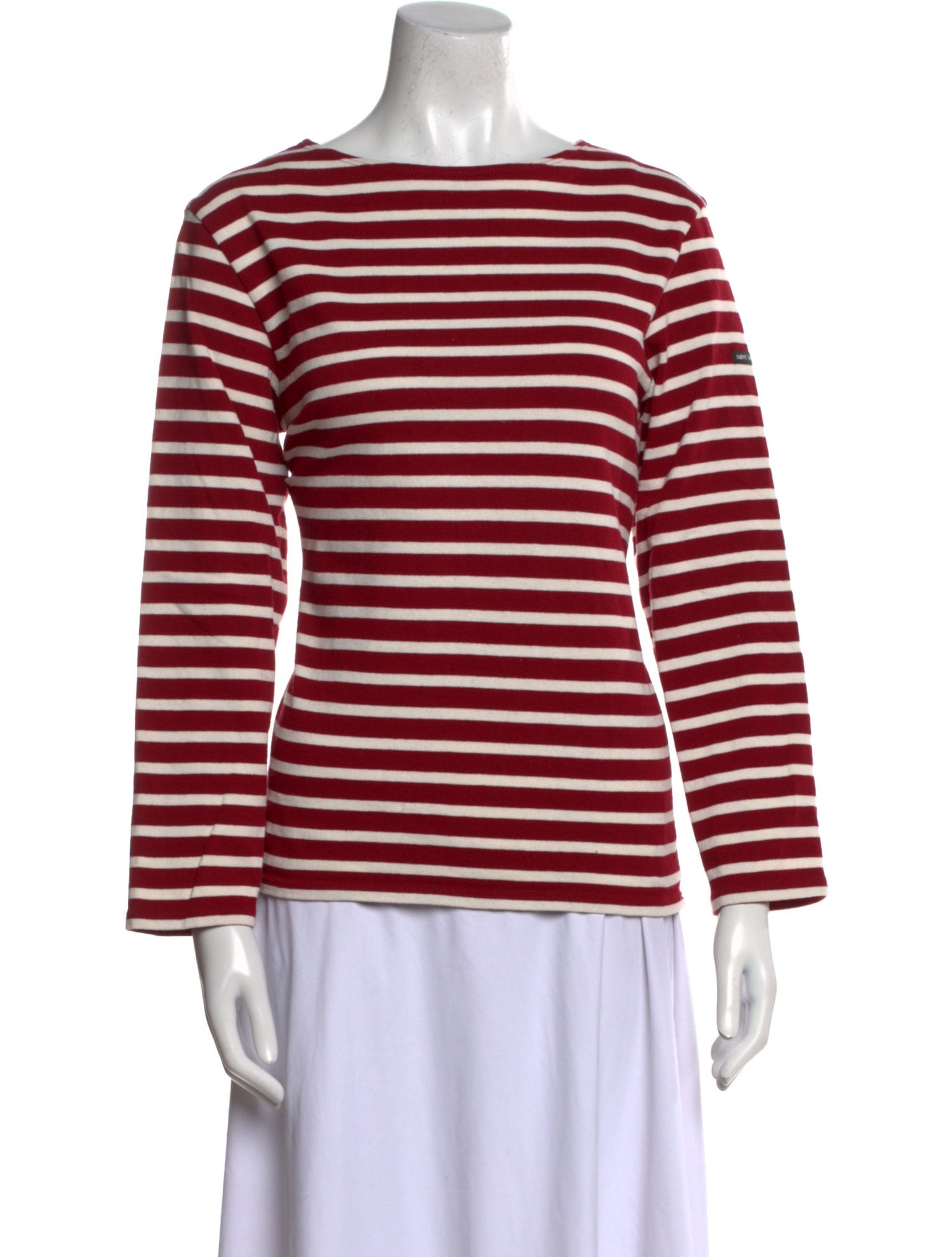 Saint James Striped Scoop Neck Top
