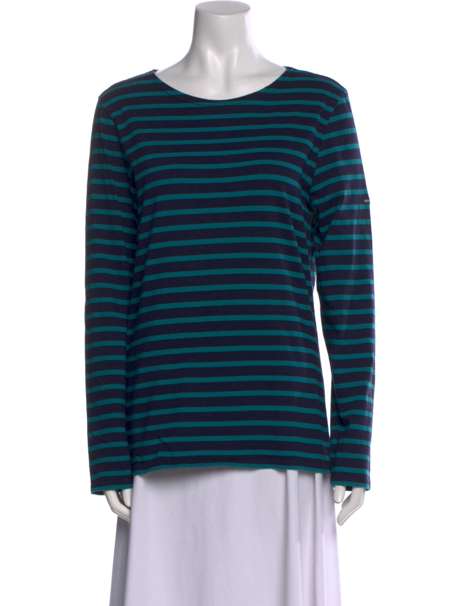 Saint James Striped Scoop Neck T-Shirt