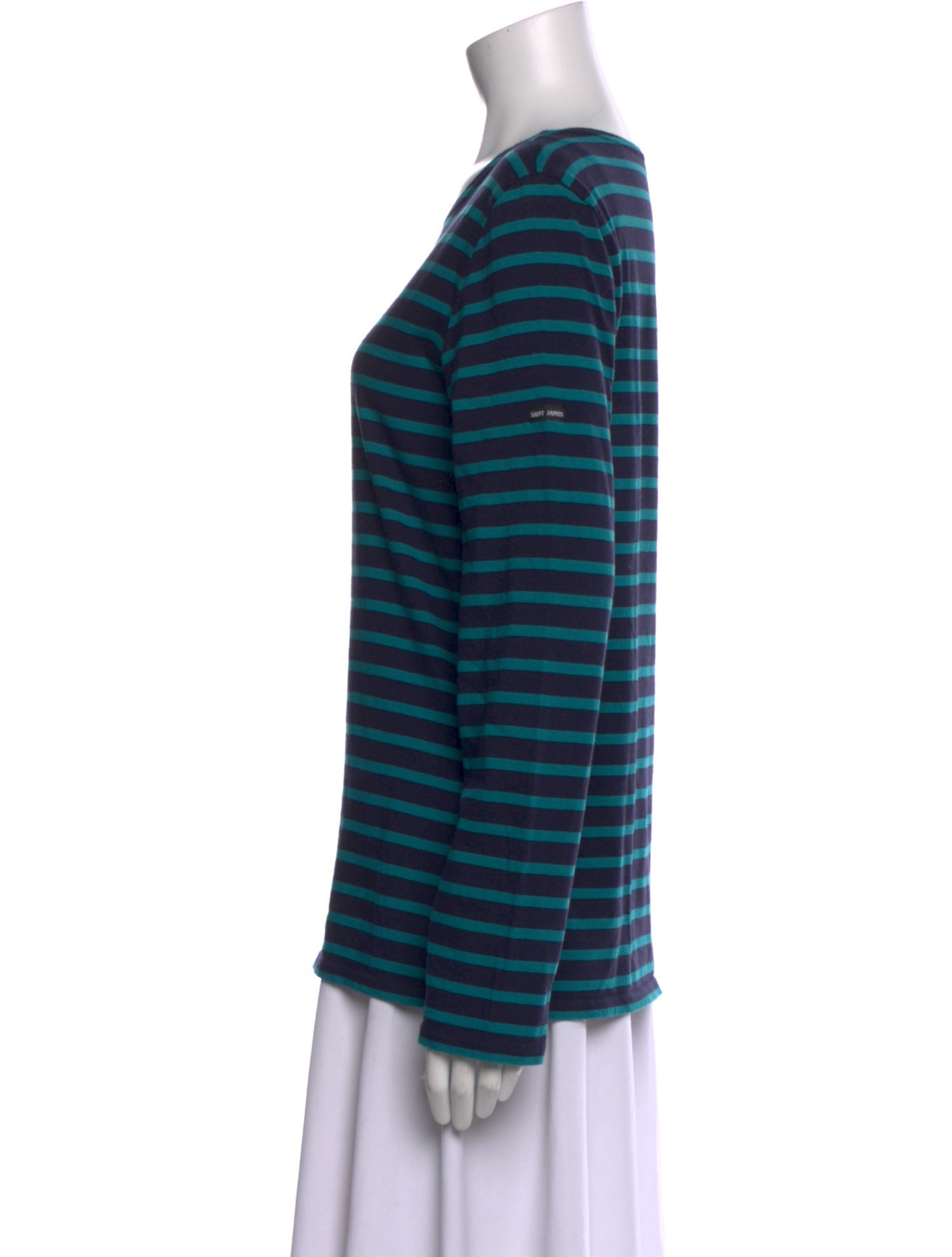 Saint James Striped Scoop Neck T-Shirt