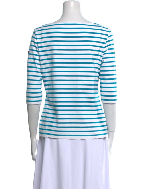 Saint James Striped Bateau Neckline T-Shirt