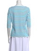Saint James Striped Bateau Neckline T-Shirt