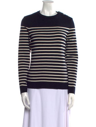 Saint James Virgin Wool Striped Sweater