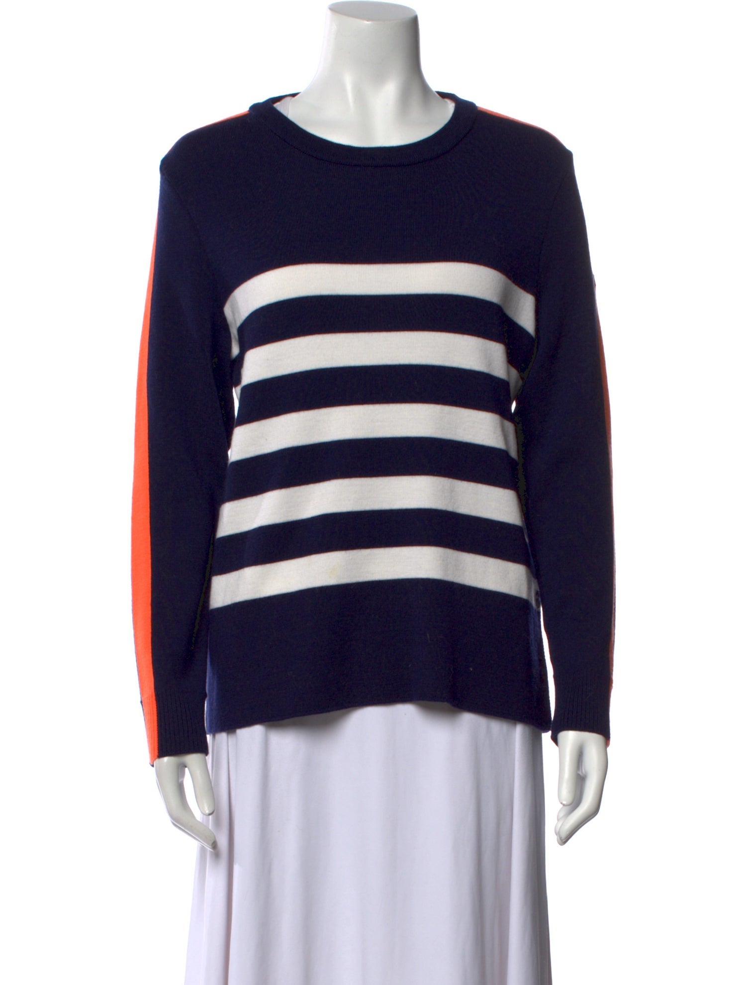 Saint James Striped Scoop Neck Sweater