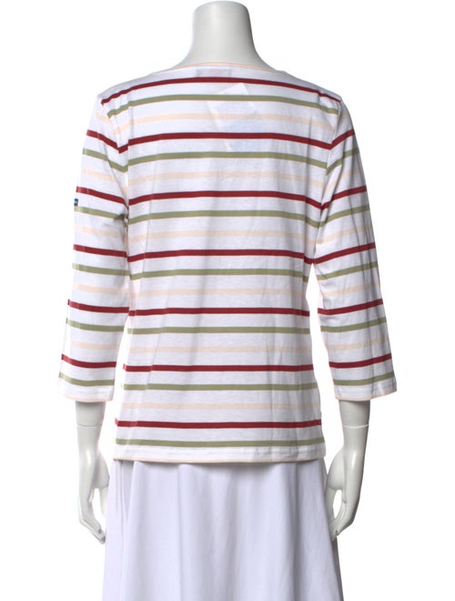 Saint James Striped Bateau Neckline Top