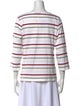 Saint James Striped Bateau Neckline Top