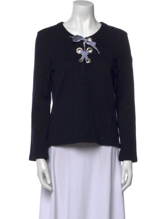 Saint James Wool Floral Print Sweater