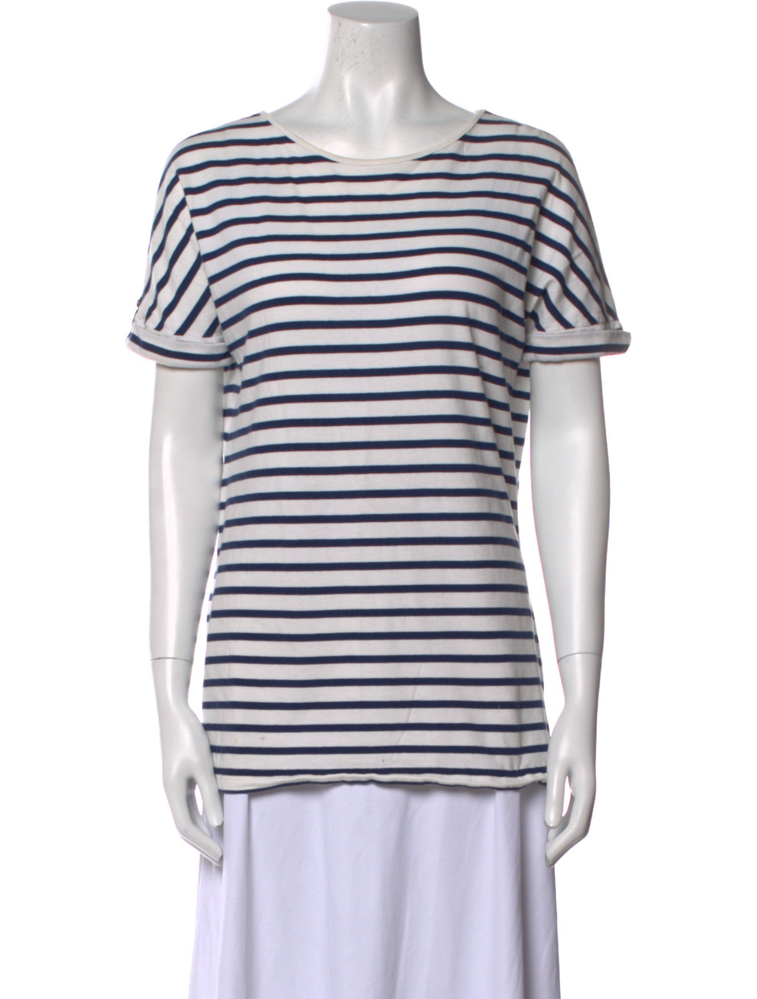 Saint James Striped Scoop Neck T-Shirt