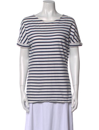 Saint James Striped Scoop Neck T-Shirt