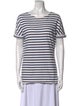 Saint James Striped Scoop Neck T-Shirt