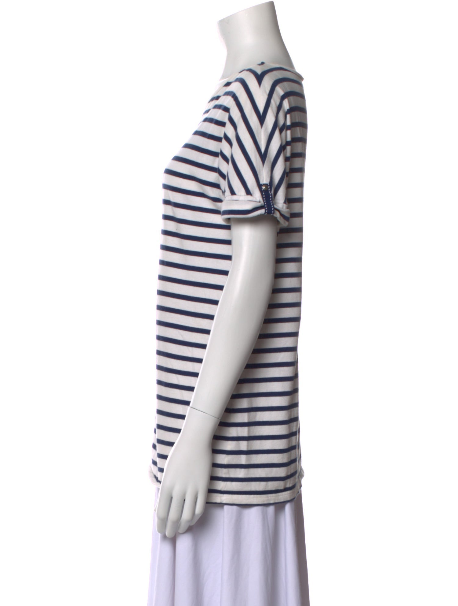 Saint James Striped Scoop Neck T-Shirt