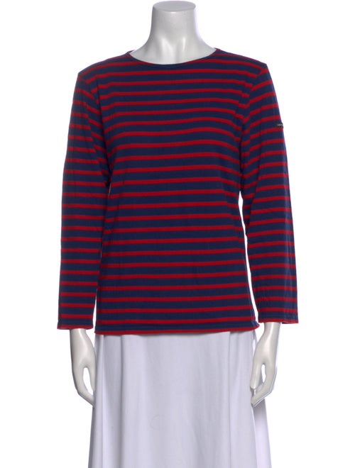 Saint James Striped Bateau Neckline Top