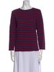 Saint James Striped Bateau Neckline Top