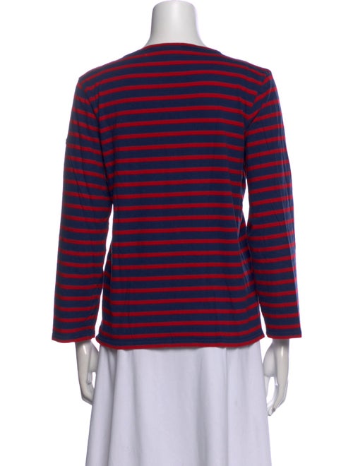 Saint James Striped Bateau Neckline Top