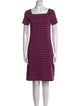 Saint James Striped Knee-Length Dress