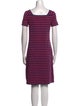 Saint James Striped Knee-Length Dress