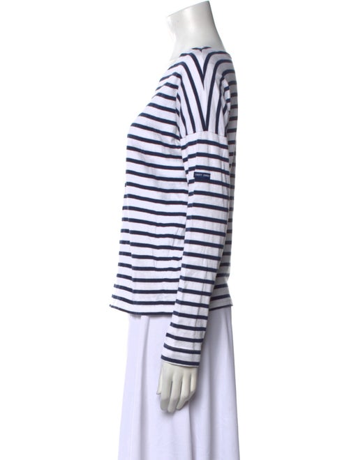 Saint James Striped Bateau Neckline Top