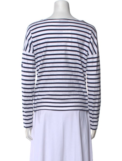 Saint James Striped Bateau Neckline Top